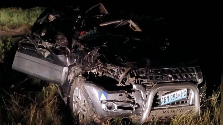 L’auto del 33enne distrutta dopo lo scontro con un elefante