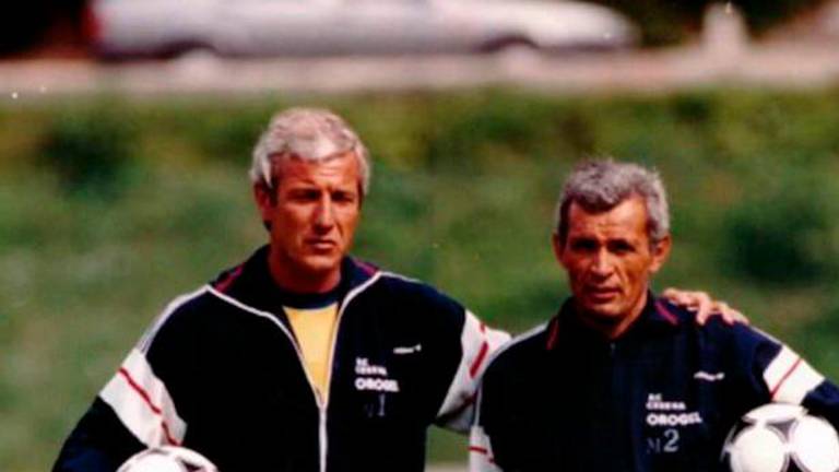 Marcello Lippi con Giampiero Ceccarelli