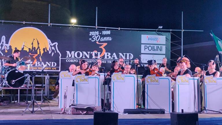 L’esibizione della banda di Montiano