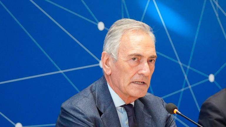 Sopra l’attuale proprietaria del Rimini, Giusy Anna Scarcella: