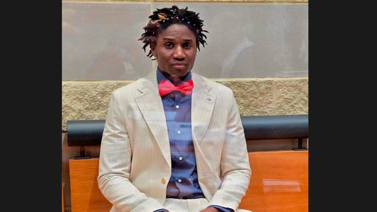 Louis Dassilva oggi in aula (Migliorini)