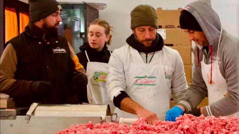 Preparativi per la festa