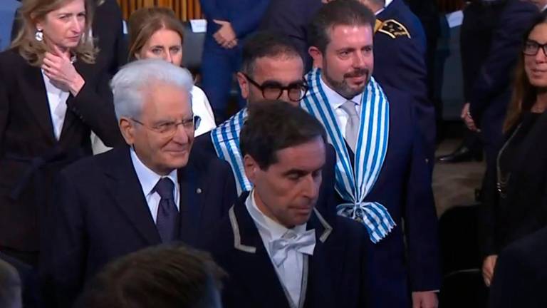 Il presidente della Repubblica italiana Sergio Mattarella a San Marino