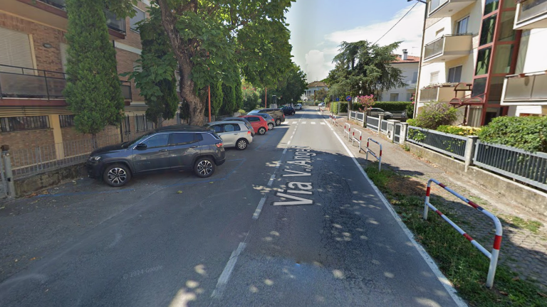 Un tratto di Via Angeli