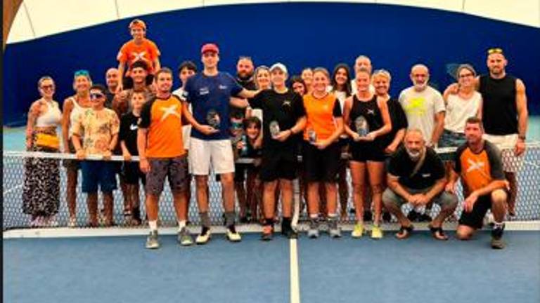 La premiazione finale di tutti i protagonisti del torneo di Tennix