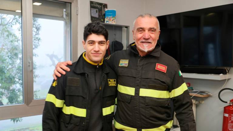 Giuseppe Lucchi (a destra) con il nipote Michele Nensor (Foto e video Zanotti)
