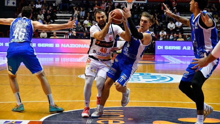 Simone Pepe nel match dell’Unieuro contro Ruvo di Puglia (Blaco)