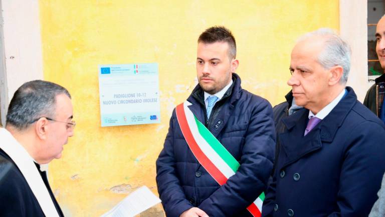 “Imola ce l’ho nel cuore”: il ministro dell’Interno Matteo Piantedosi in visita al cantiere dell’Osservanza VIDEO GALLERY