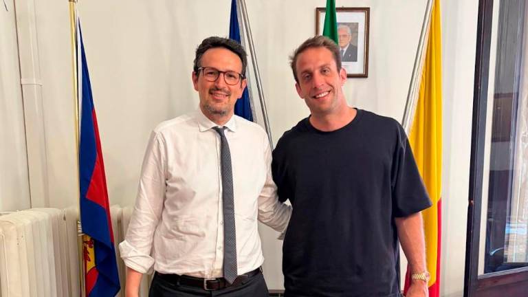 Il sindaco Barattoni con il presidente Cipriani
