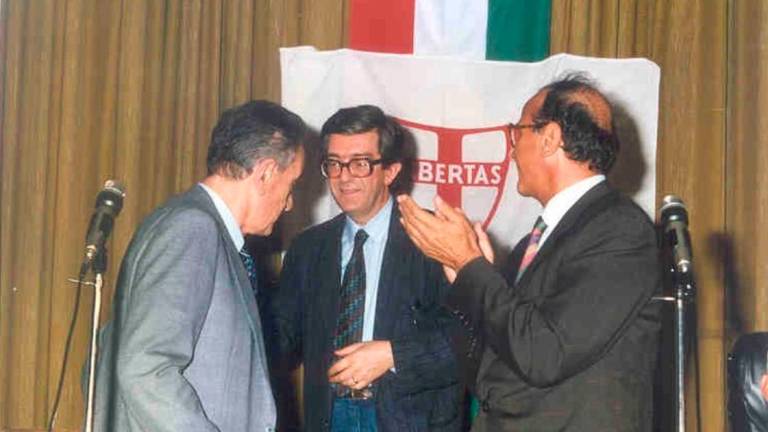 Incontro di un giovane Ercole Acerbi con Benigno Zaccagnini, suo faro politico