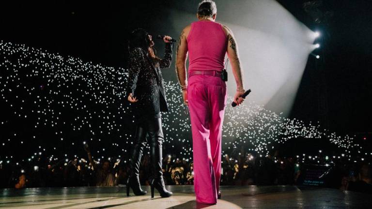 Laura Pausini e Robin Williams insieme sul palco di Atene