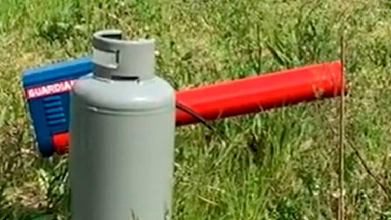 Un cannone spaventapasseri