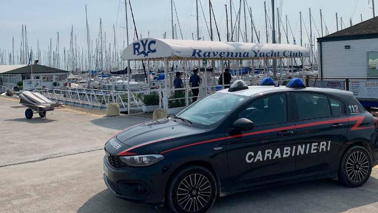 I carabinieri al Ravenna Yacht Club