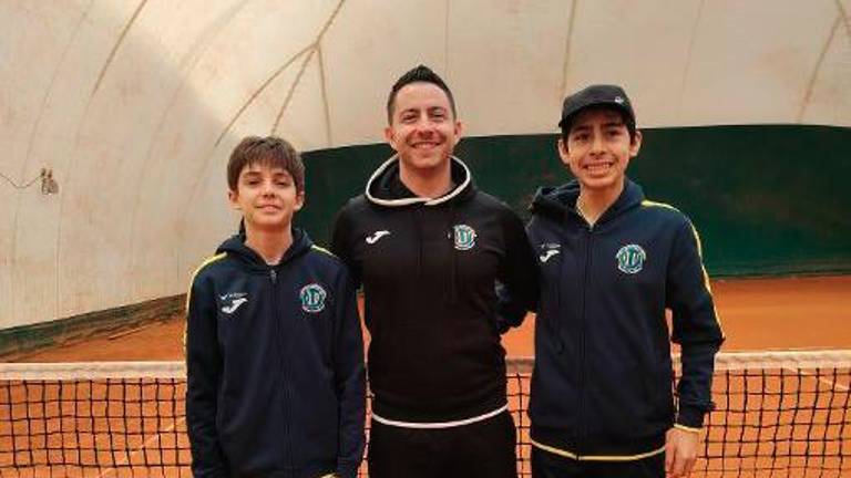 Gli Under 16 del Ct Casalboni con il maestro Leo Ghelfi