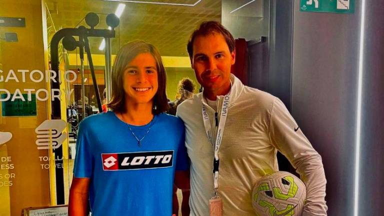 Diego Tarlazzi con Rafael Nadal