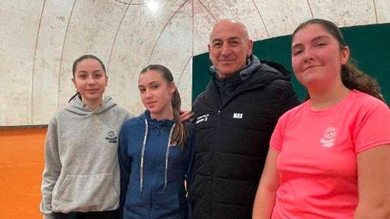 La squadra del Ct Cerri con il maestro Baccilieri