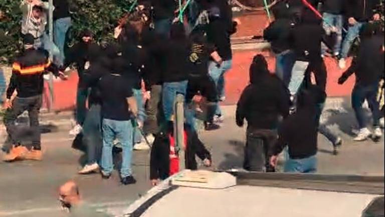 Gli scontri di sabato sulla via Emilia