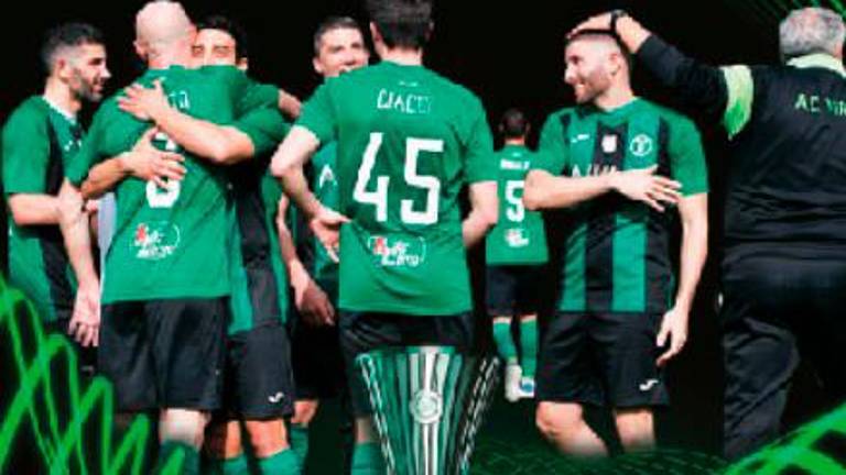 Calcio Conference League, oggi in edicola con il Corriere Romagna l’inserto speciale sulla favola della Virtus Acquaviva