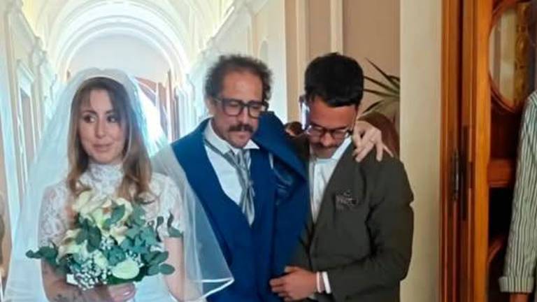 Igor Protti il giorno del matrimonio della figlia