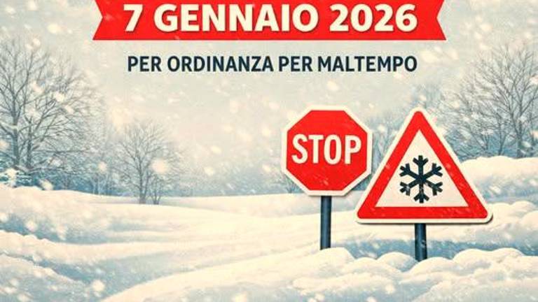 Neve a Morciano, domani scuole chiuse