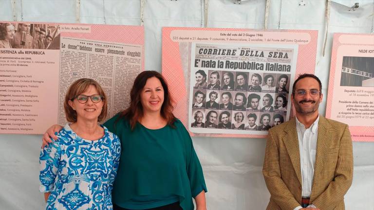 La presentazione della mostra realizzata dal Pd forlivese