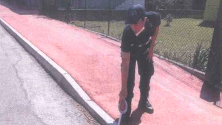 I rilievi nel punto della caduta