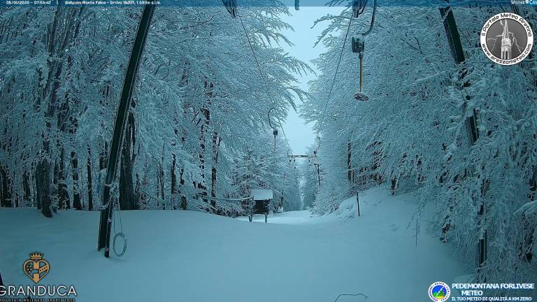 L’impianto di risalita sul Monte Falco a Campigna