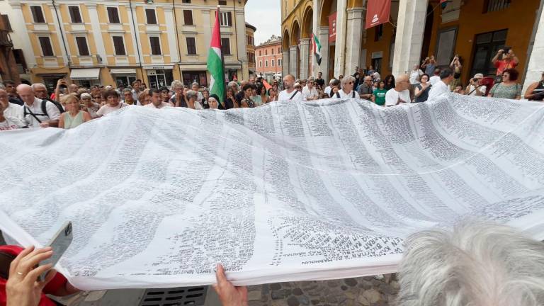 Un immagine del telo steso