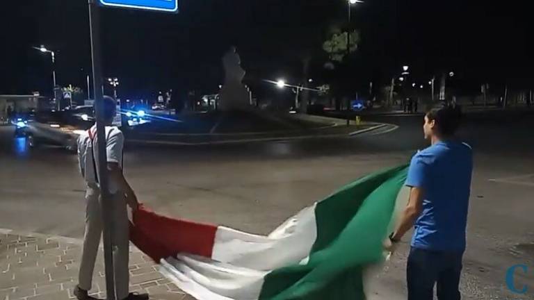 Italia campione d'Europa, i festeggiamenti lungo le strade di Ravenna