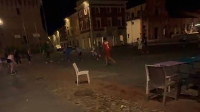 Lugo. Notte di terrore in piazza VIDEO
