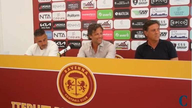 Ravenna Calcio in serie C, la conferenza stampa dopo il ripescaggio VIDEO
