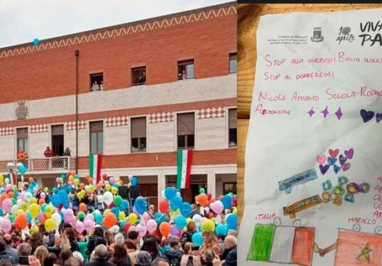 Il messaggio di pace nel palloncino della piccola Nicole è partito da Alfonsine ed è stato trovato in Veneto
