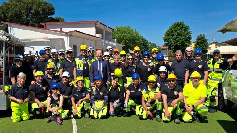 Meldola, esercitazione antialluvione
