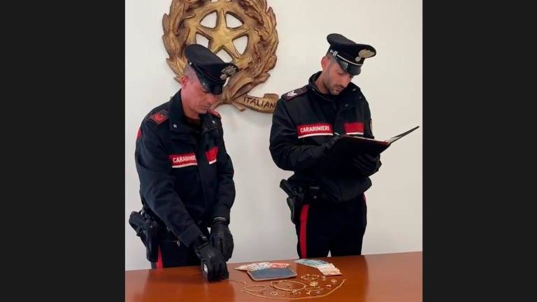 La refurtiva recuperata dai Carabinieri di Cesena