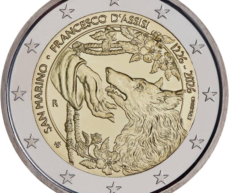 Da Poste San Marino ecco 52mila monete da 2 euro dedicate a San Francesco