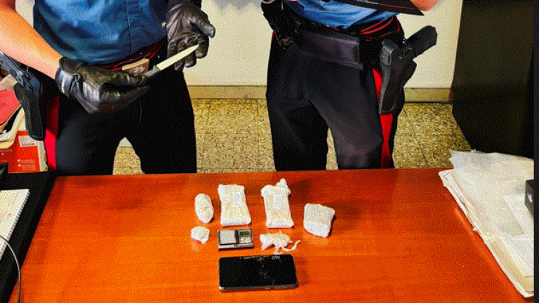 Materiale sequestrato dai carabinieri