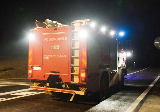 Sul posto è intervenuta la Sezione Antincendio della Polizia Civile