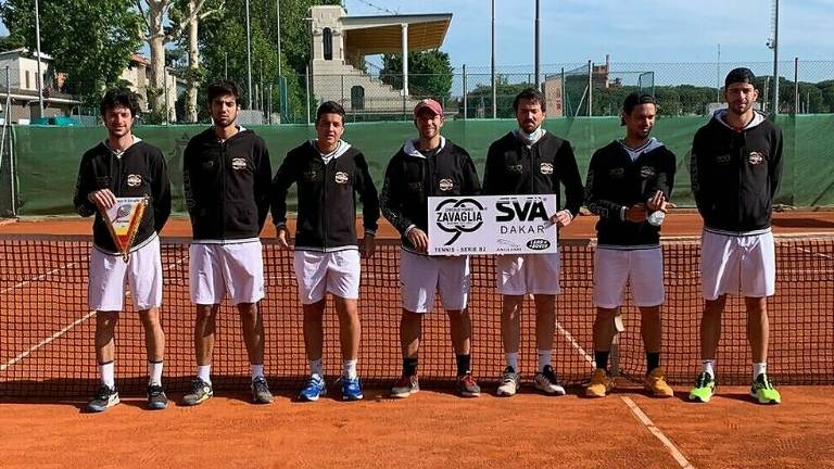 Tennis B2, cinquina vincente del Ct Zavaglia Sva Dakar