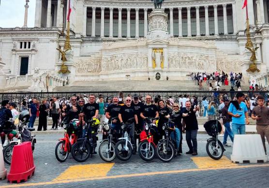 I motociclisti predappiesi nella capitale