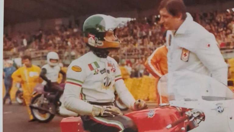 Giacomo Agostini e il dottor Costa