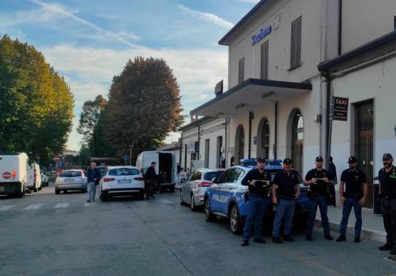 La Polizia al lavoro a Lugo