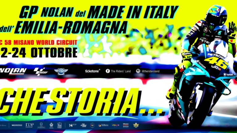 MotoGp, ecco il poster per il Gp di Misano dedicato a Valentino Rossi