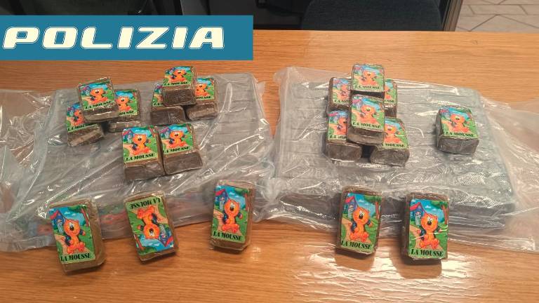 Forlì, 10 kg di hashish nascosti in uno scatolone di “bomboniere”