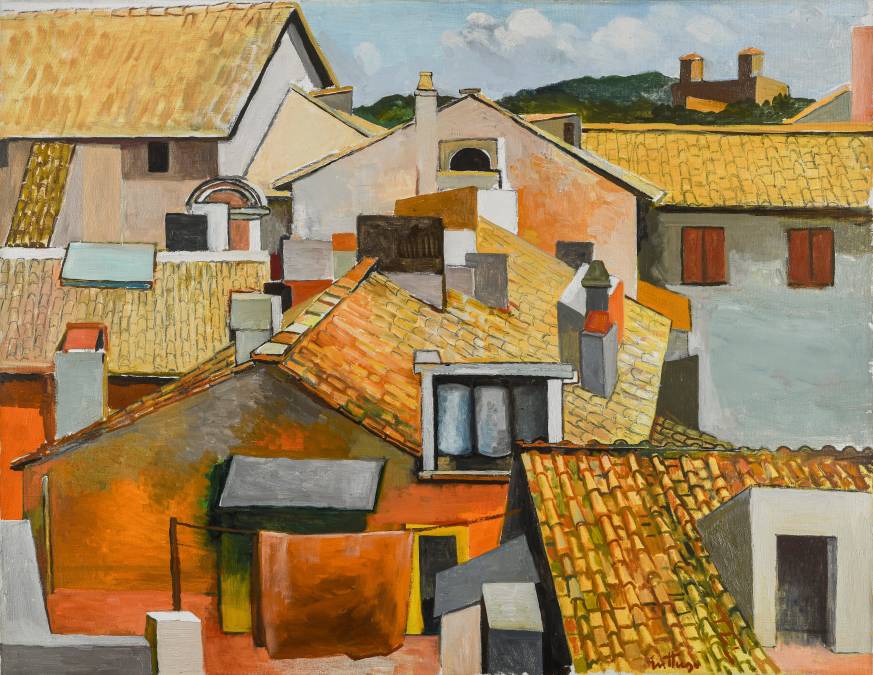 Renato Guttuso “Tetti a Roma”