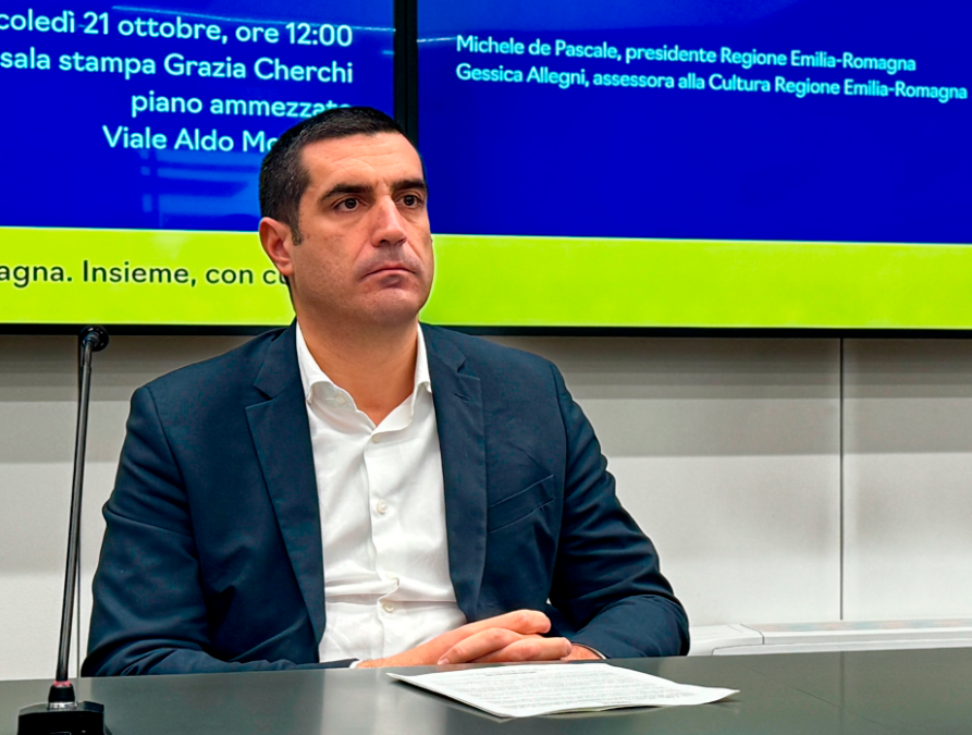 Michele De Pascale, presidente della Regione Emilia-Romagna