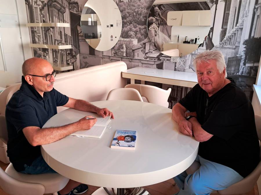 L’ex attaccante del Magdeburgo durante l’intervista al Corriere Romagna