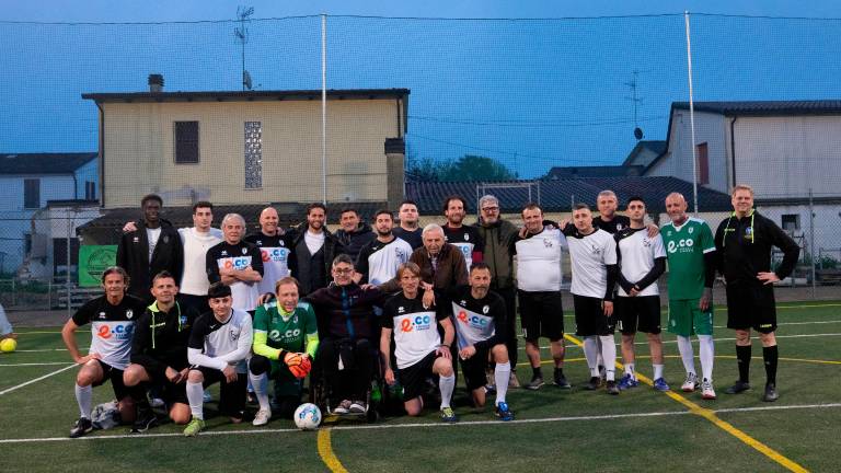 Giocatori attuali, ex, tecnici e dirigenti del Cesena presenti martedì a Traversara