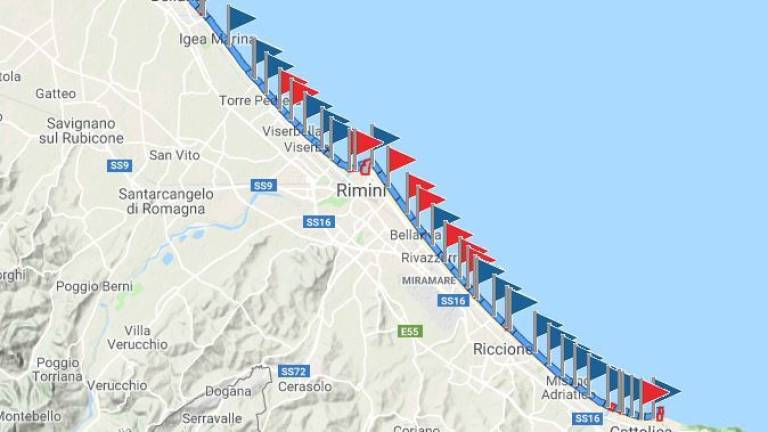 Niente tuffi: a Rimini scatta di nuovo il divieto di balneazione
