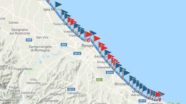 Niente tuffi: a Rimini scatta di nuovo il divieto di balneazione