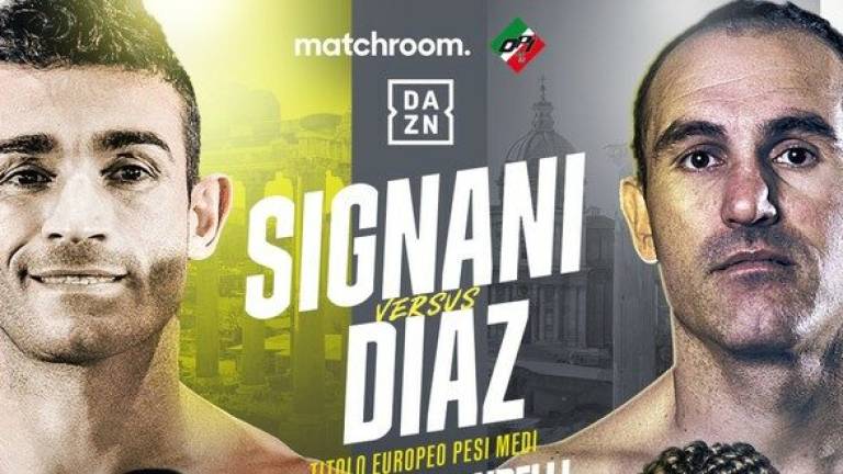 Boxe, il 5 novembre a Roma Signani difende il titolo europeo contro Diaz